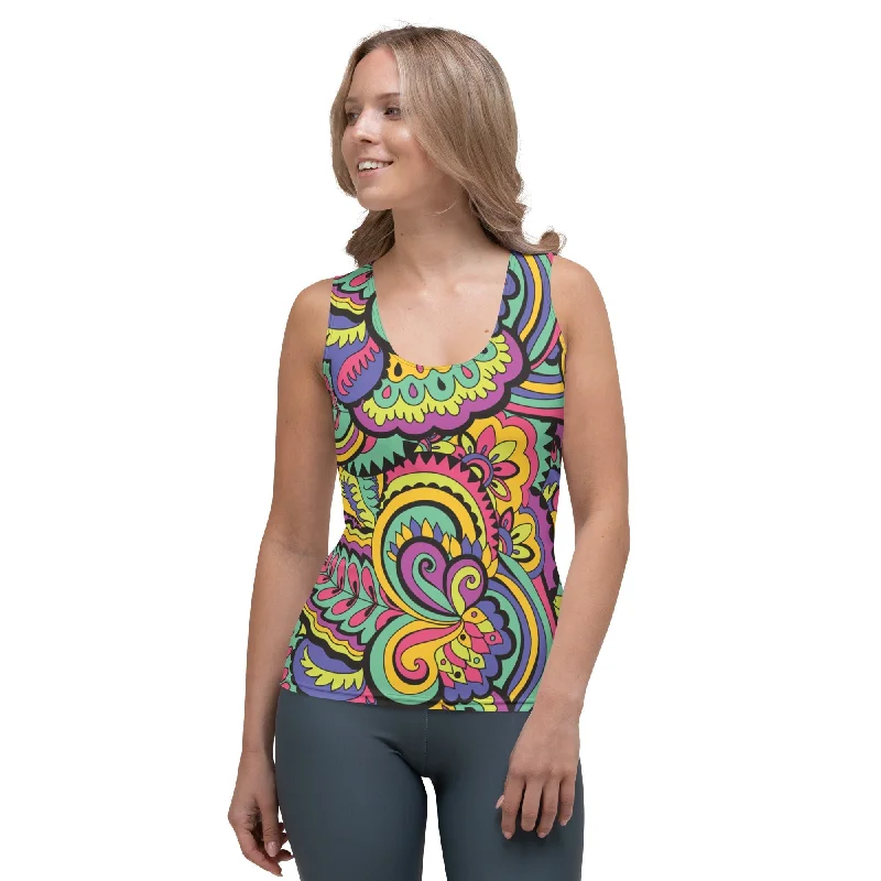 Colorful Fun Pattern Tank Top