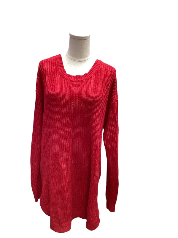 Love Change Women's Sweater Red 3X