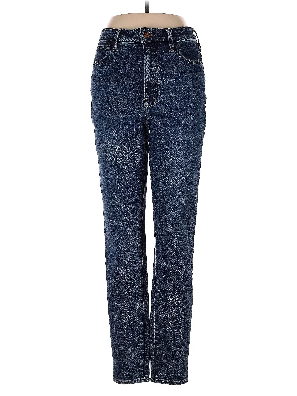 High-Rise Straight-leg Jeans in Dark Wash