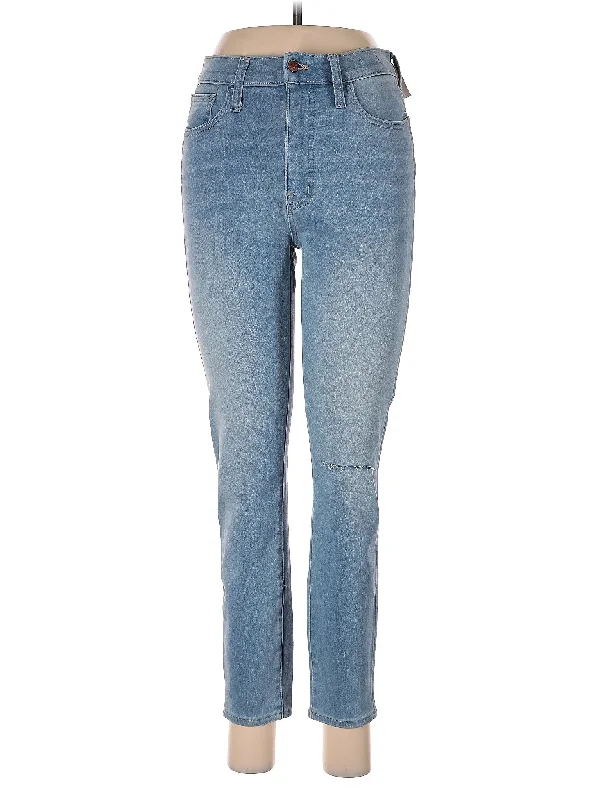 High-Rise Straight-leg Jeans in Light Wash