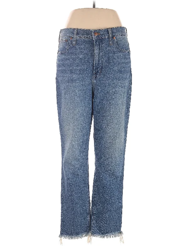 High-Rise Straight-leg Jeans in Medium Wash