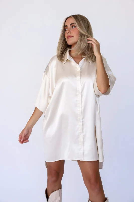 High Class Button Up Dress