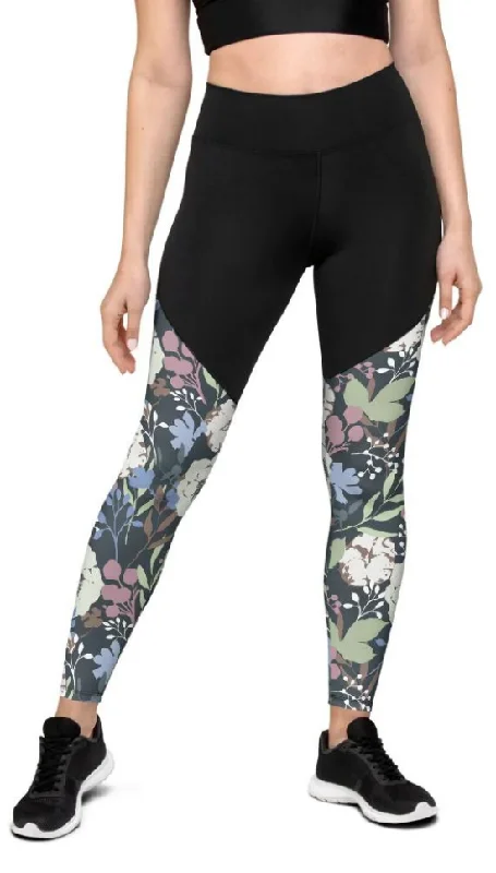 Cool Floral Compression Leggings