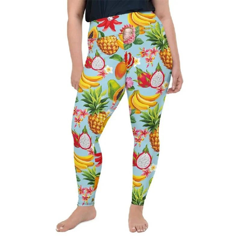 Paradise Fruits Plus Size Leggings