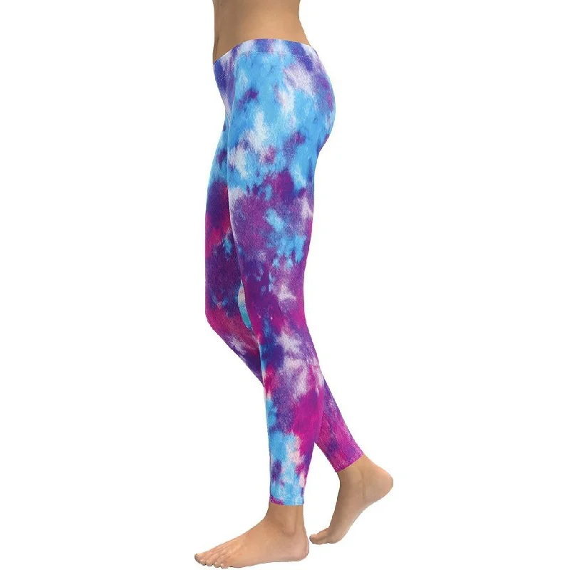 Purple Tie Dye Leggings