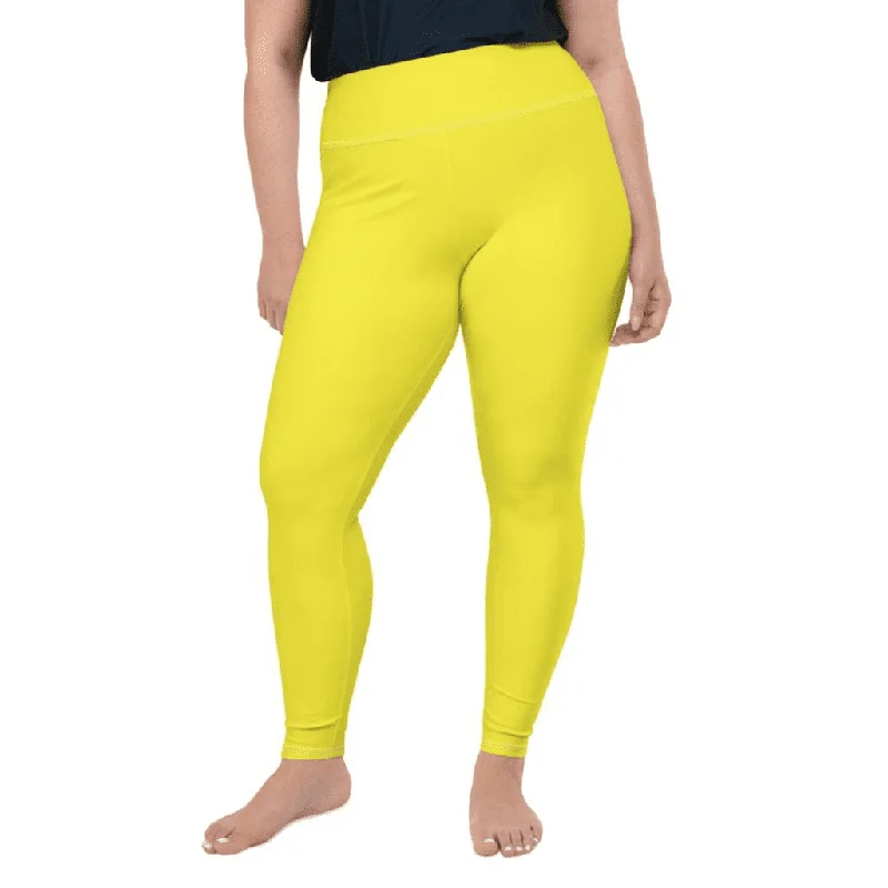 Sunshine Yellow Plus Size Leggings