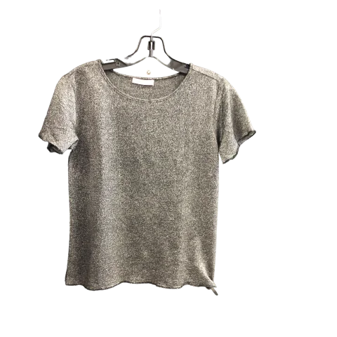 Black & Silver Top Short Sleeve Cmc, Size M