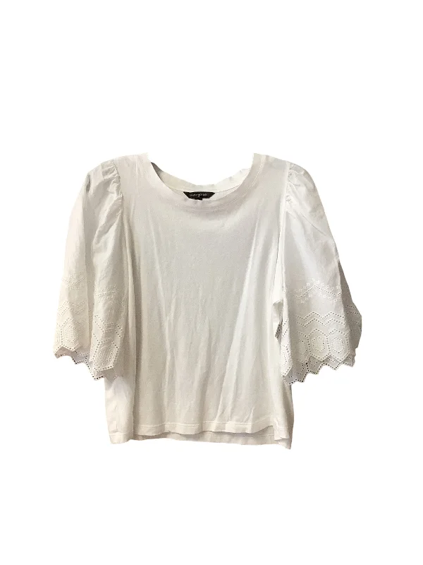 White Top Short Sleeve Banana Republic, Size S