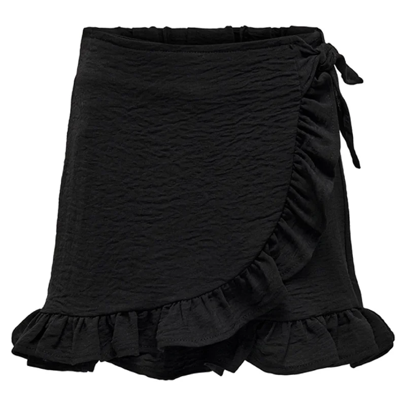 Kids ONLY Black Mette Wrap Skort Noos