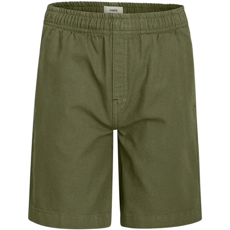 Mads Nørgaard Dyed Canvas Seano Shorts Olivine