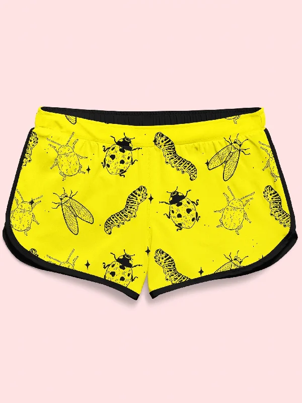 Neon Bugs Retro Shorts